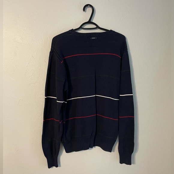 Medium Long Sleeve Nautica Crew Neck Striped Sweatshirt Sweater - Picture 2 of 3